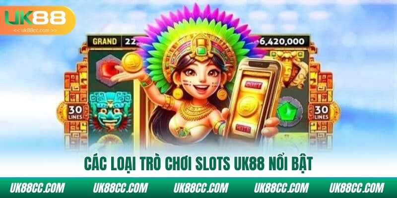 Các loại trò chơi Slots Uk88 nổi bật