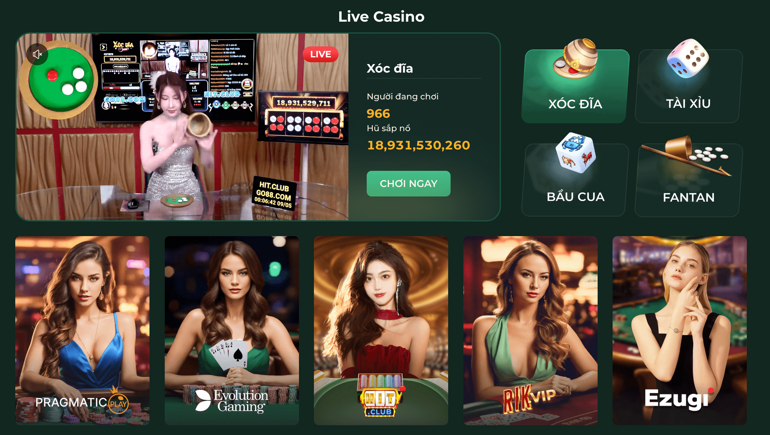 Live Casino Uk88