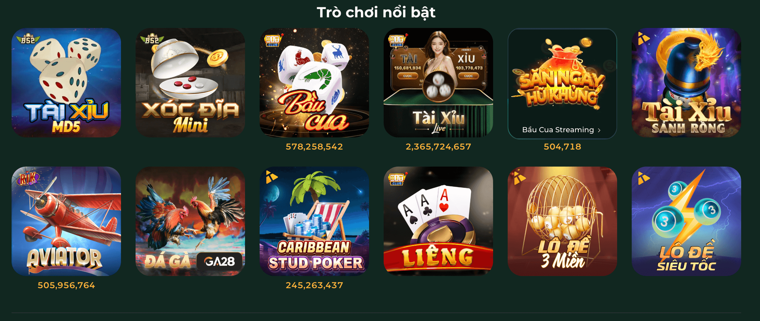 Trò chơi nổi bật